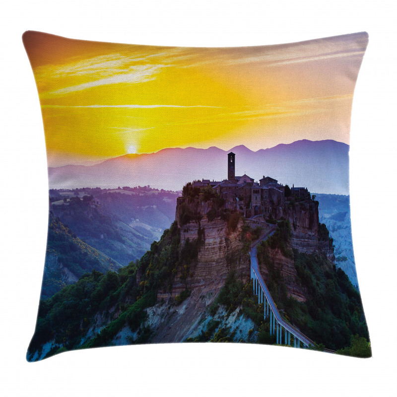 Historical Castle Town Pillow Cover