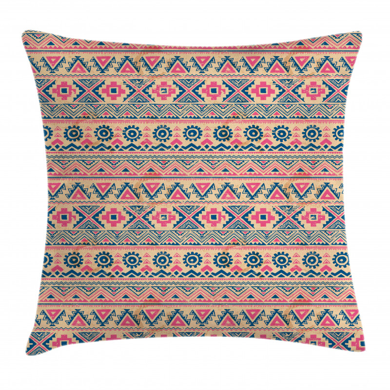 Zigzags Triangles Circles Pillow Cover