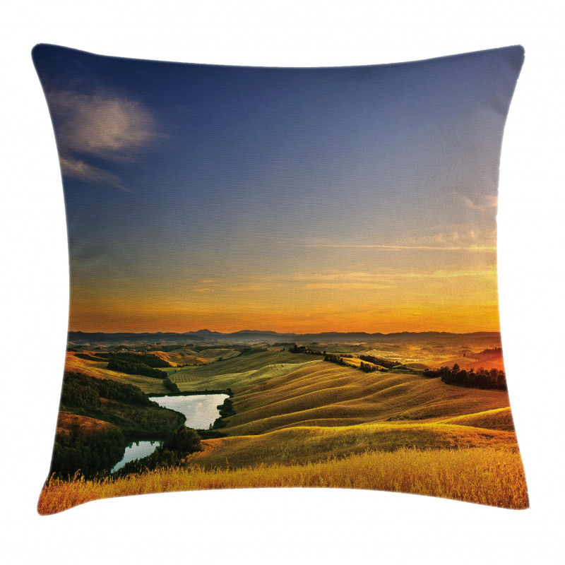 Mediterranean Valley Pillow Cover