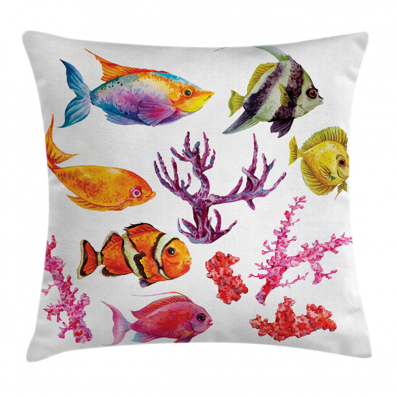 Tropic Life Seaweed Coral Pillow Cover