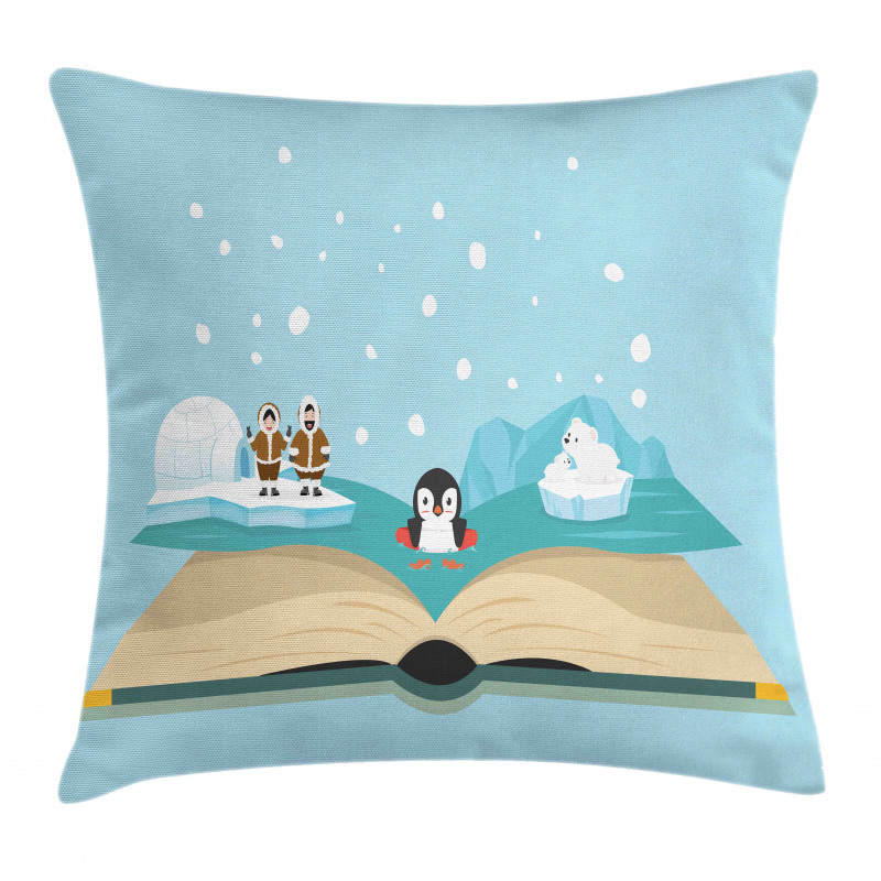 Iglo Eskimo Polar Bear Pillow Cover