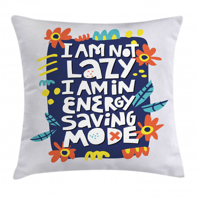 Flowers Leaves Energy Pillow Cover