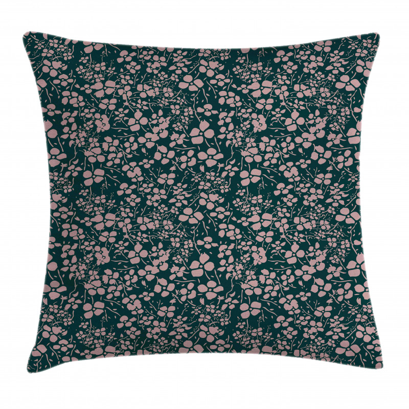 Bicolor Spring Meadow Flora Pillow Cover