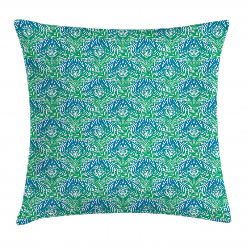 Ornamental Orient Motifs Pillow Cover