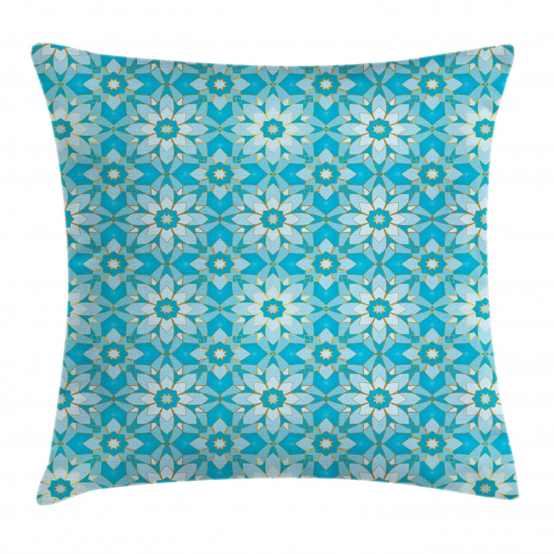 Star Like Art Deco Motifs Pillow Cover