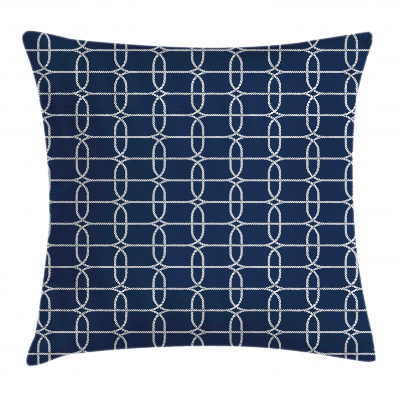 Bicolored Maritime Motif Pillow Cover