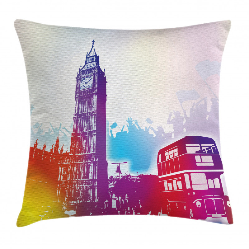 Historical Big Ben UK Pillow Cover