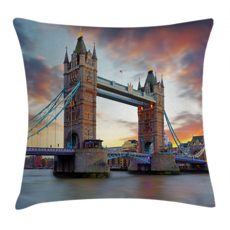 Historical Tower Bridge Pillow Cover