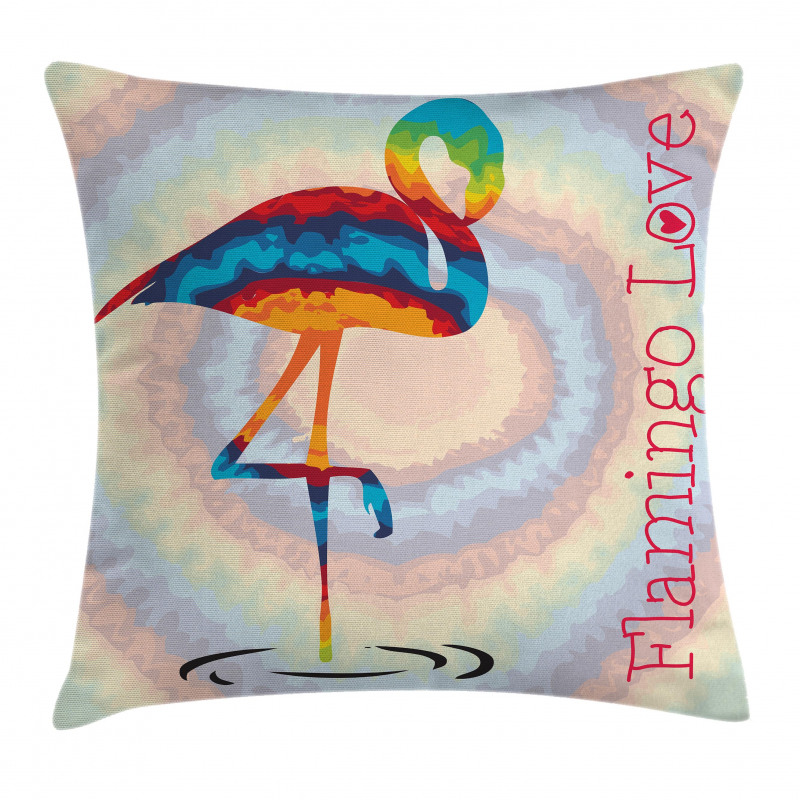 Rainbow Colored Birds Pillow Cover