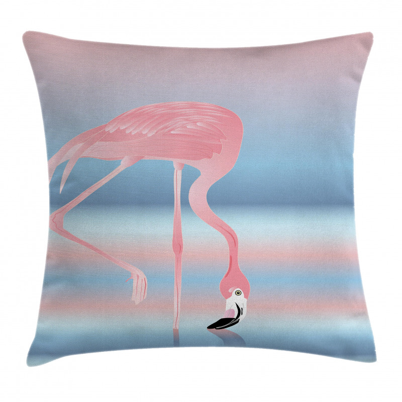 Birds in Love Lake Pillow Cover