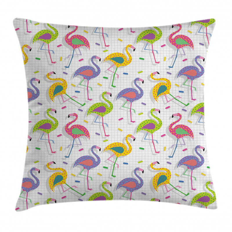 Retro Colorful Pattern Pillow Cover