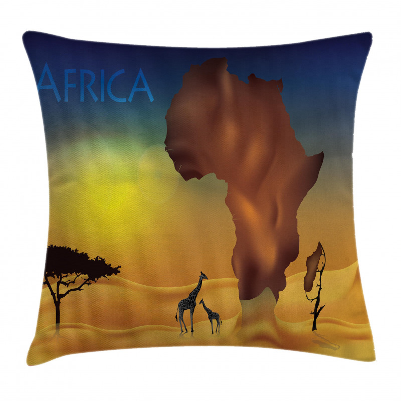 Tropical Wild Animal Pillow Cover
