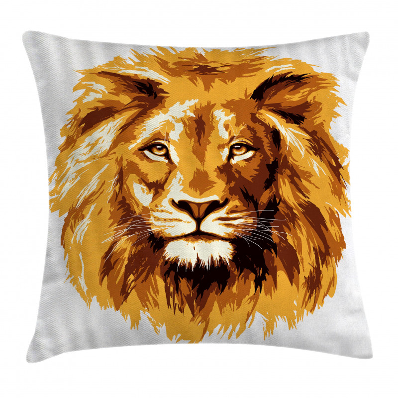 Tropics Safari Lion Art Pillow Cover