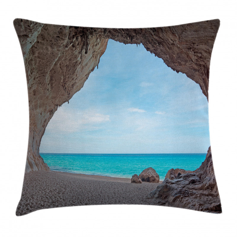 Mediterranean Beach Pillow Cover