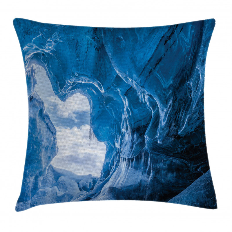 Glacier Frozen Cave Pillow Cover