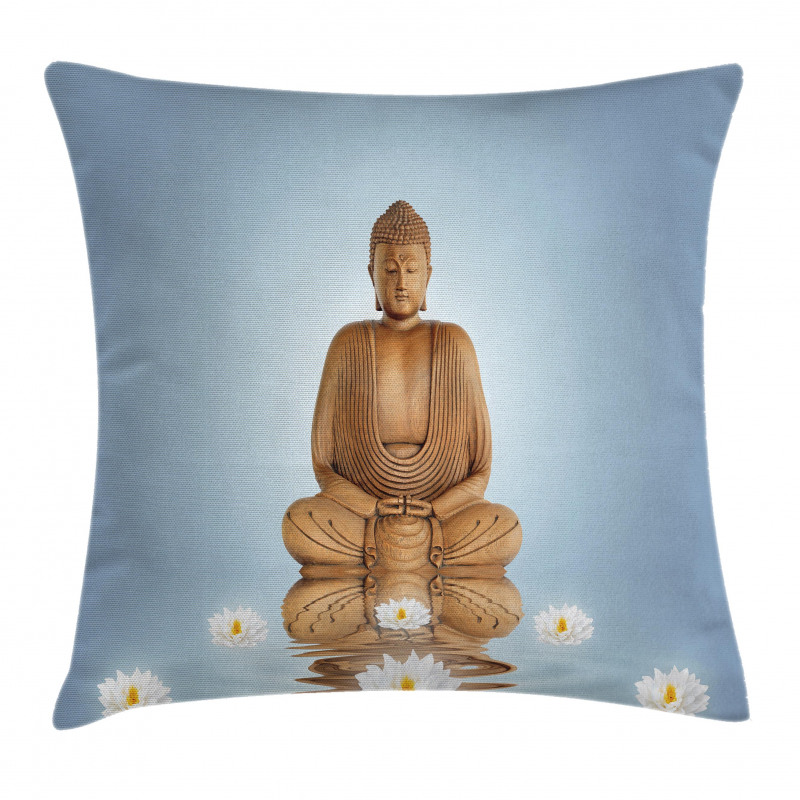 Meditation Zen Flower Pillow Cover