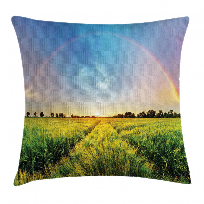 Wheat Field Nature Pillow Cover