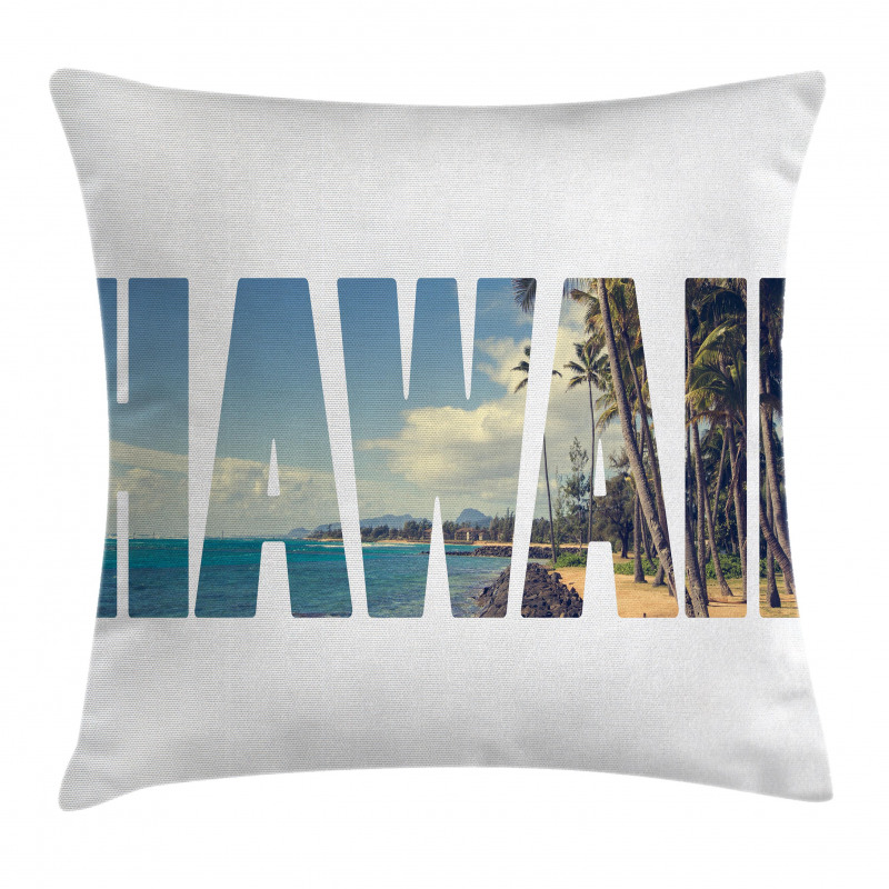 Hawaii Themed Pillow Cover