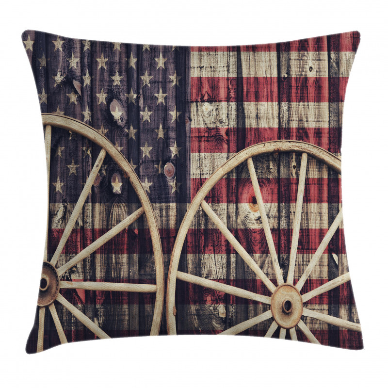 Antique American Flag Pillow Cover