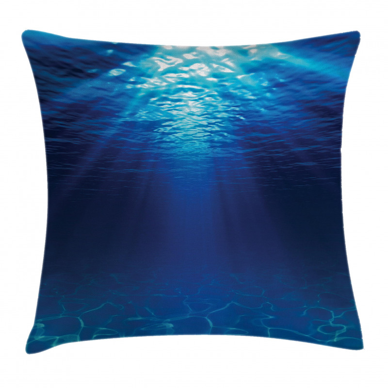 Sandy Seabed Sea Scene Pillow Cover