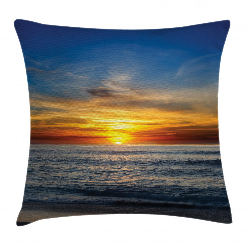 Pacific California Sunset Pillow Cover