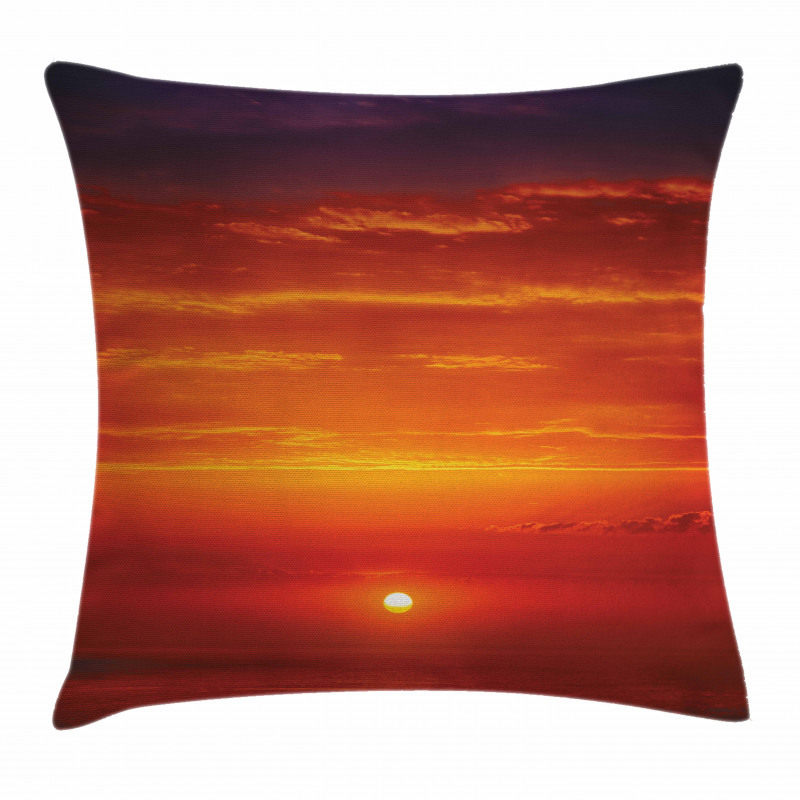 Morning Sunrise Ocean Pillow Cover