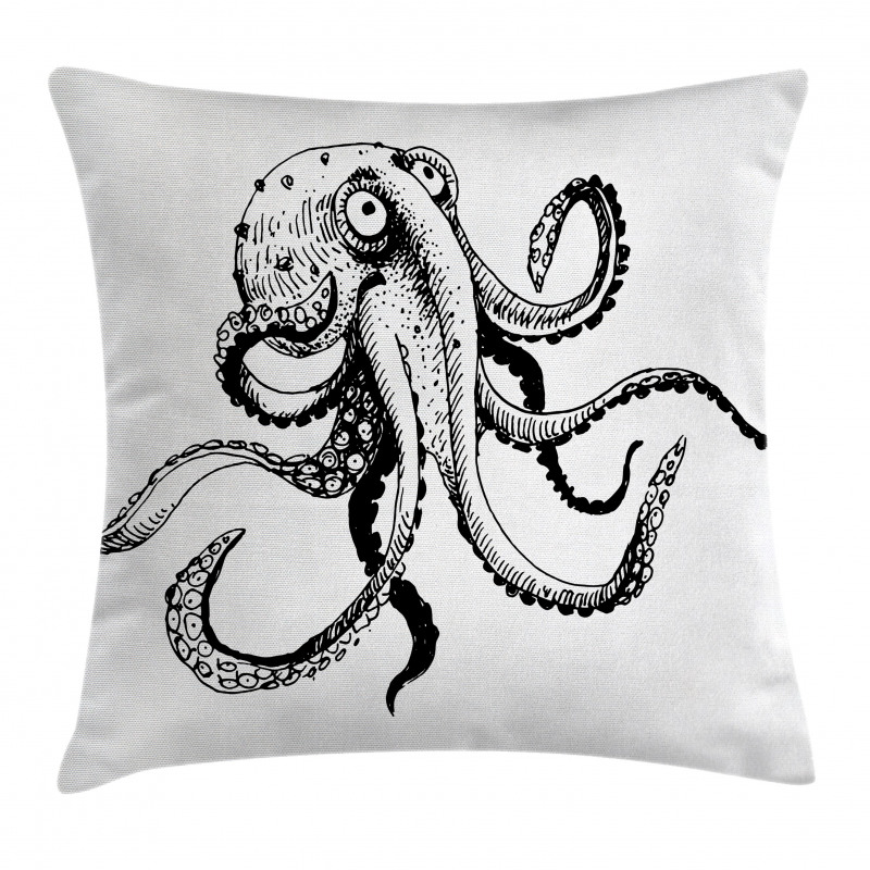 Comic Funny Art Doodle Pillow Cover