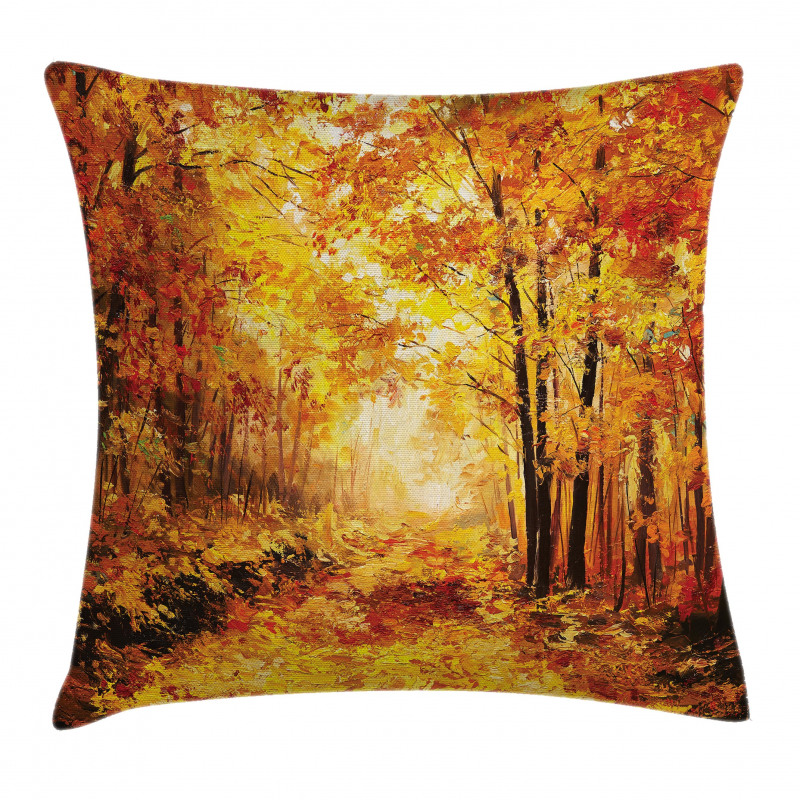 Autumn in Relax Forest Pillow Cover