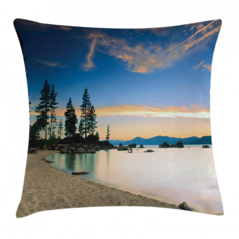 Peaceful Paradise Trees Pillow Cover