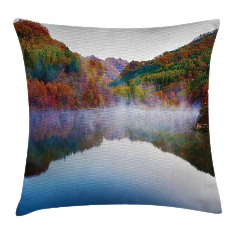 Lake Mountain Scenery Pillow Cover