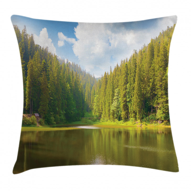 Mountain Hill Landscape Pillow Cover