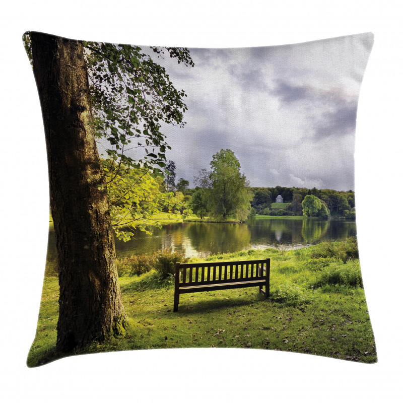 Stourhead Cloudy Scene Pillow Cover