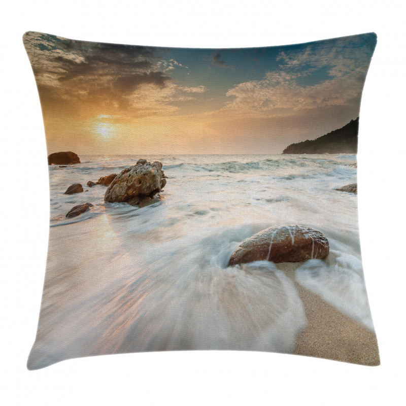 Beach and Horizon Sky Pillow Cover