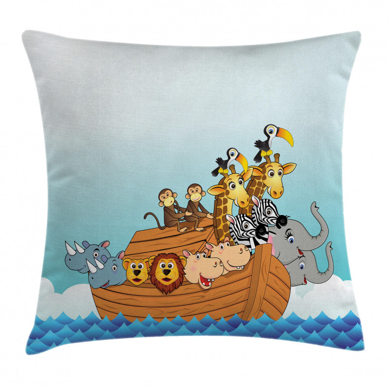 Ark Animal Couples Pillow Cover