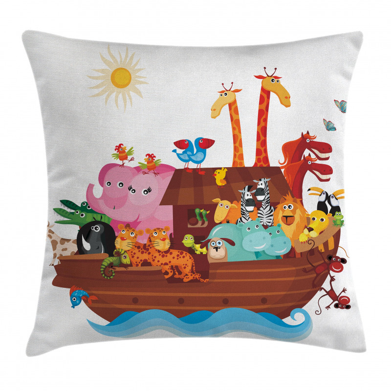Sunny Day in the Ark Pillow Cover