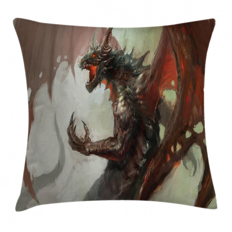 Creature Dragon Pillow Cover