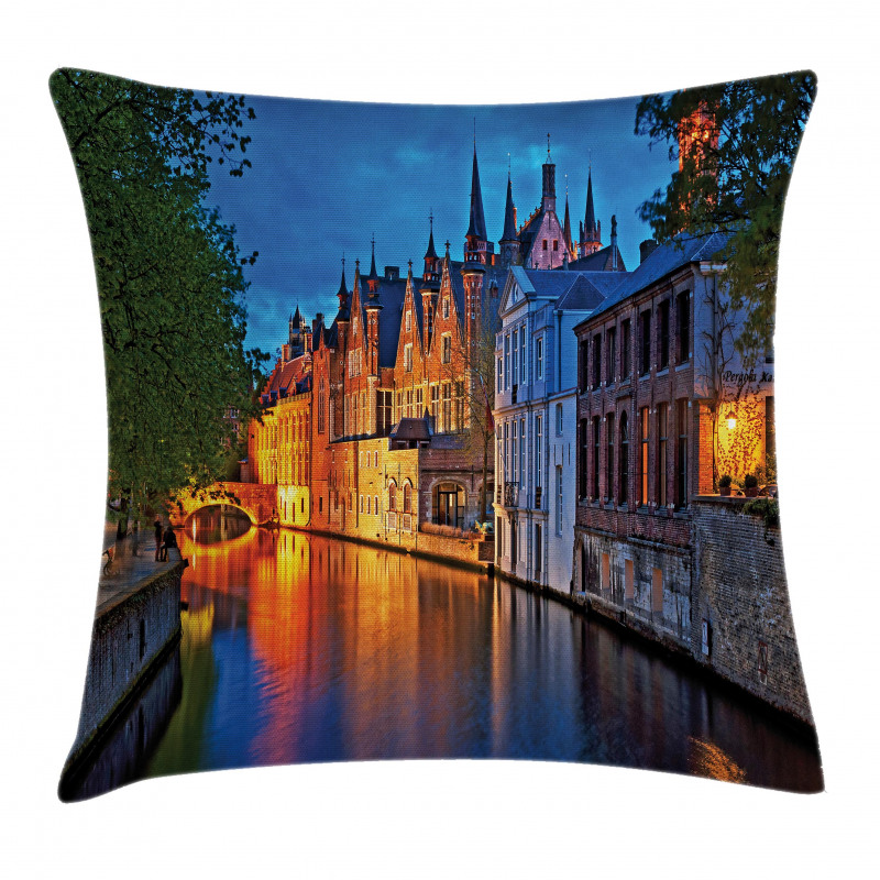 Middle Age Building Pillow Cover