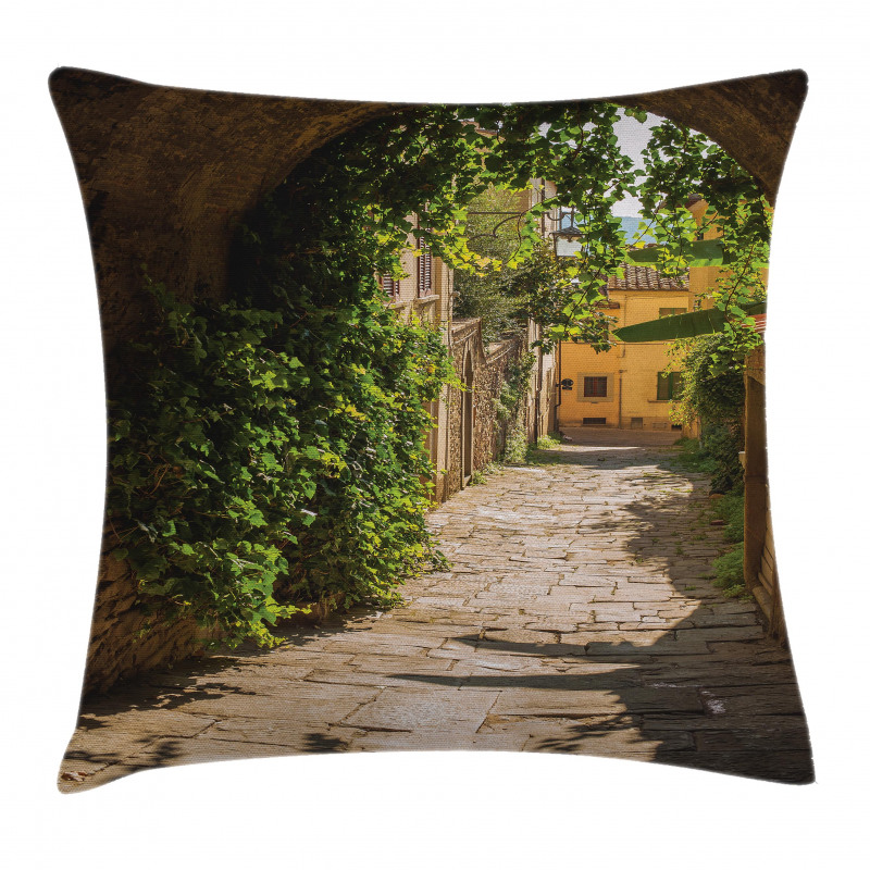 Old Street of Tuscany Pillow Cover