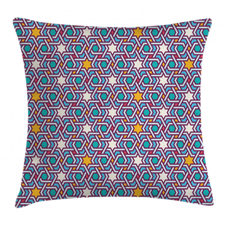 Geometric Stars Lines Pillow Cover