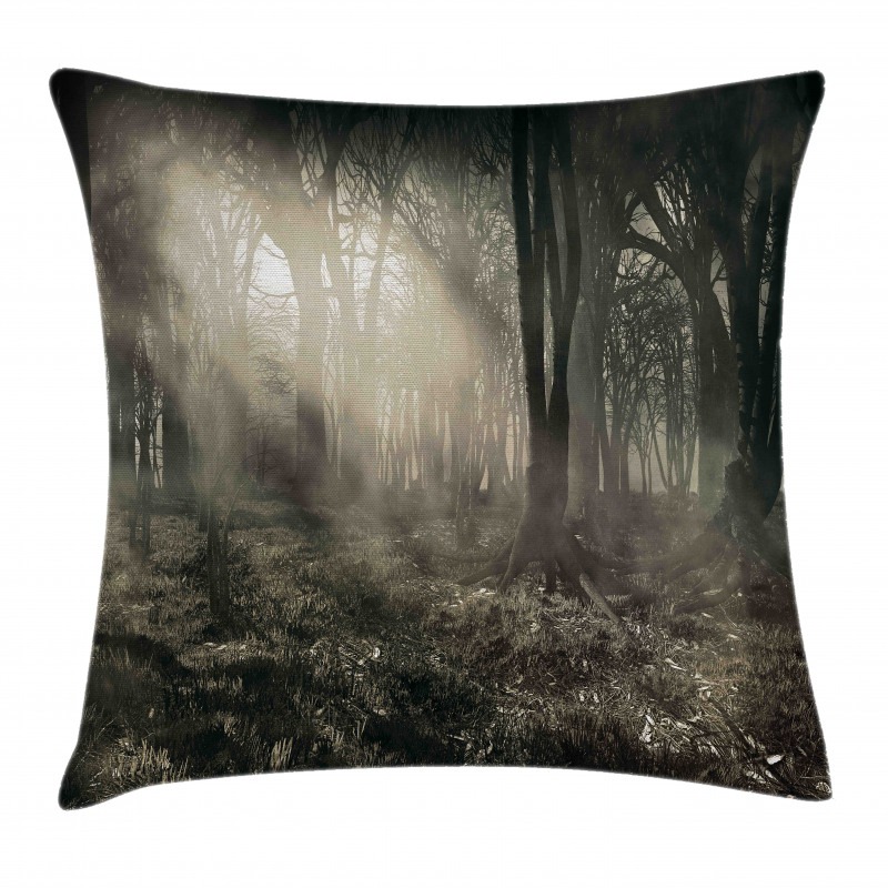 Nostalgic Dark Forest Pillow Cover