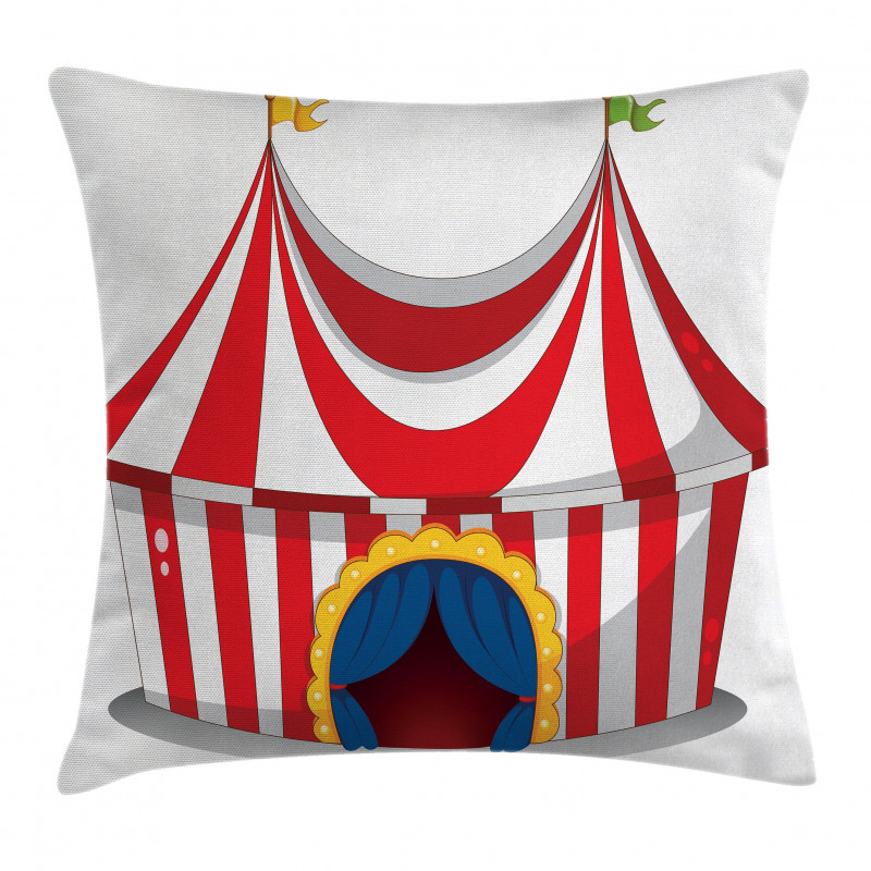 Nostalgic Circus Flag Pillow Cover
