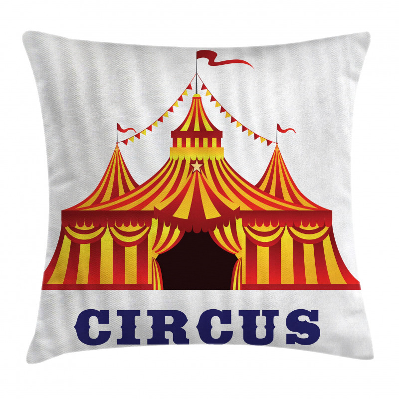 Old Fashioned Retro Tent Pillow Cover