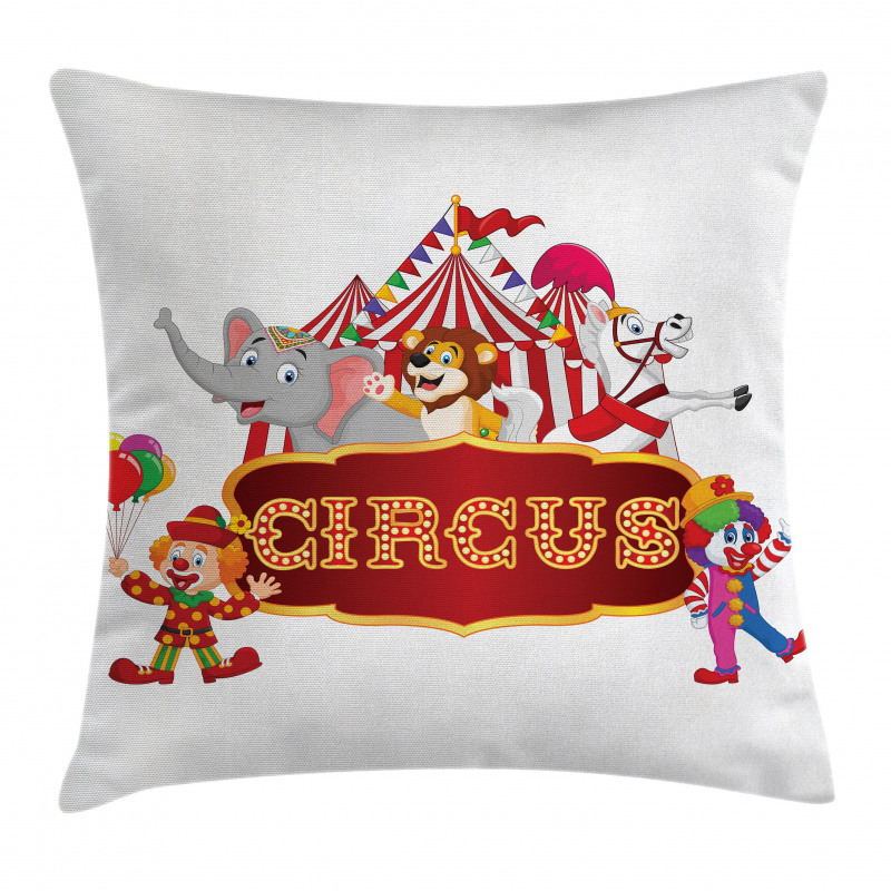 Nostalgic Circus Tent Pillow Cover