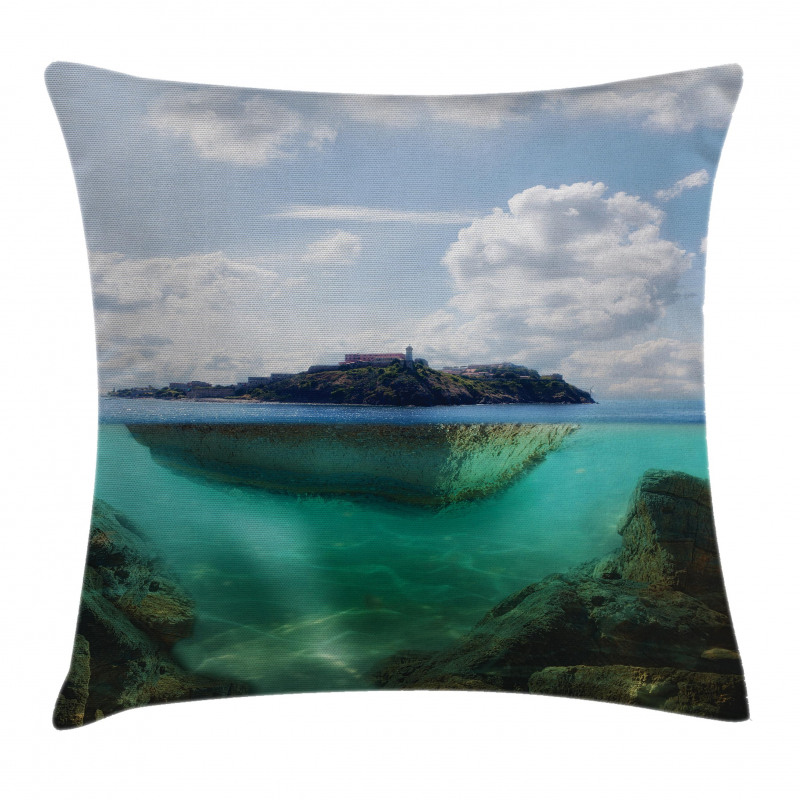 Misty Atlantic Ocean Pillow Cover