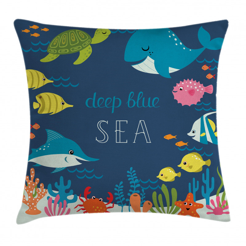 Algaes Coral Reefs Pillow Cover