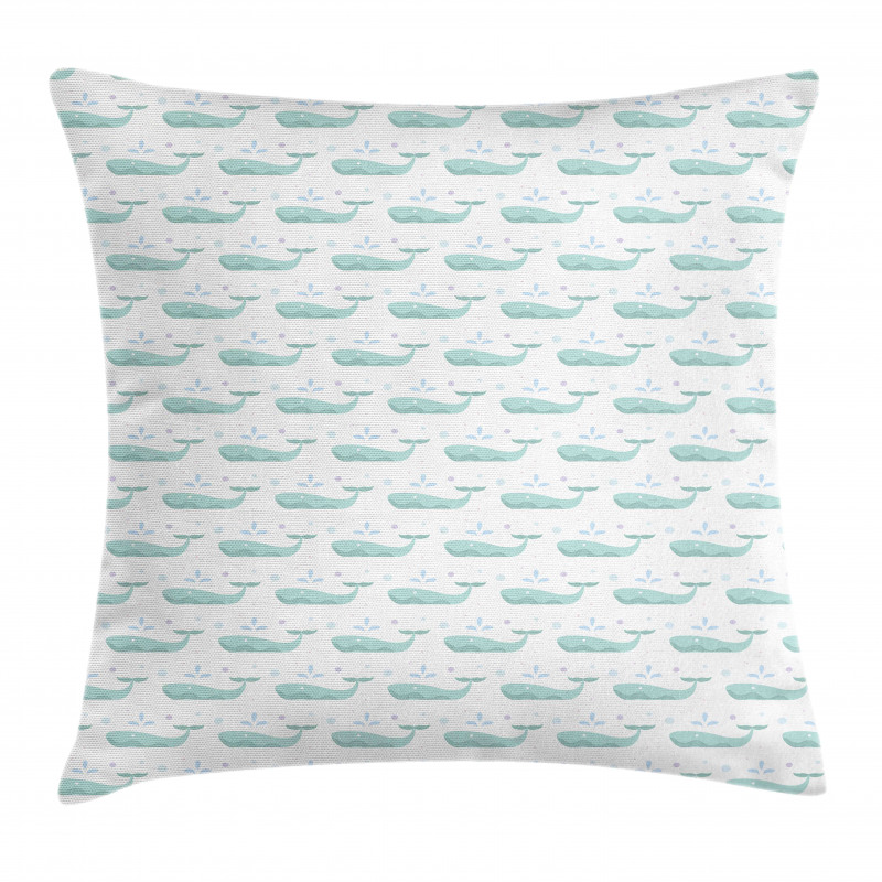 Abstract Marine Mammal Art Pillow Cover