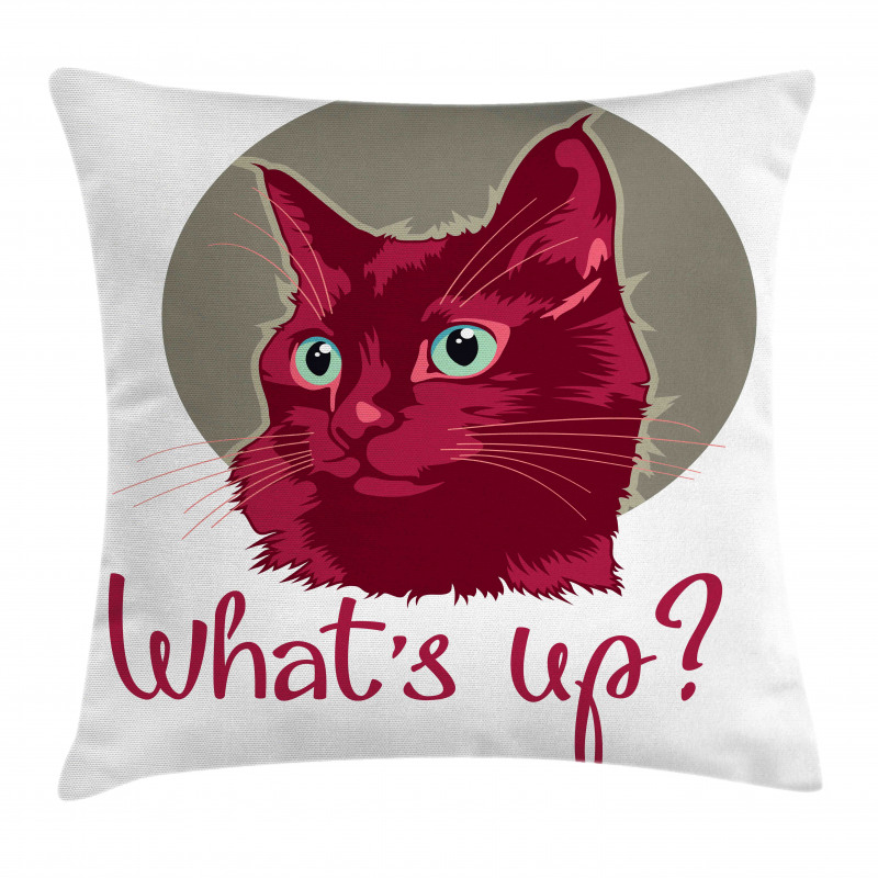 Love Words Cat Kitten Pillow Cover