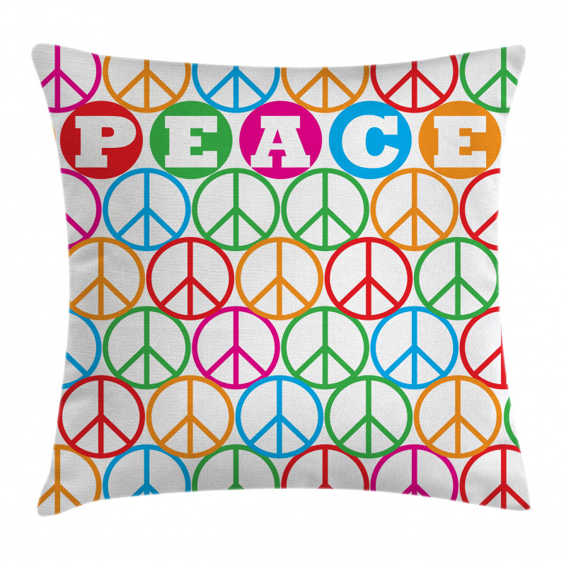 Peace Letters Pillow Cover