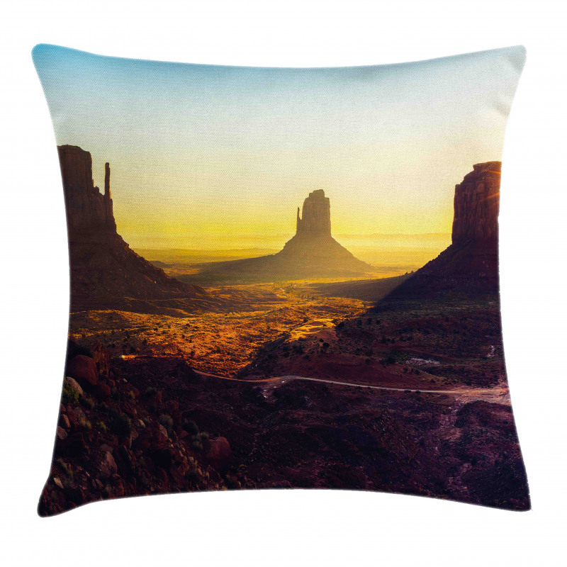 Sunrise Monument Valley Pillow Cover
