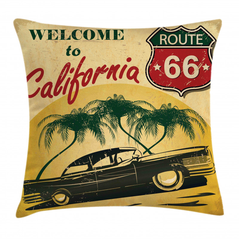 California Advertising Pillow Cover